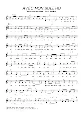 descargar la partitura para acordeón Avec mon boléro en formato PDF