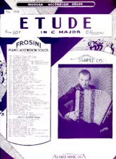 download the accordion score Etude in C major in PDF format