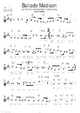 descargar la partitura para acordeón Ballade Madison en formato PDF