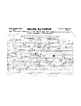 télécharger la partition d'accordéon Soleil au cœur (Manuscrite) au format PDF