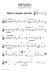 télécharger la partition d'accordéon Matuwu (Boléro Calypso) au format PDF