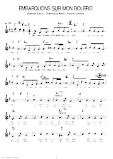 download the accordion score Embarquons sur mon boléro in PDF format