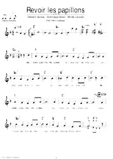 descargar la partitura para acordeón Revoir les papillons (Fox Trot) en formato PDF