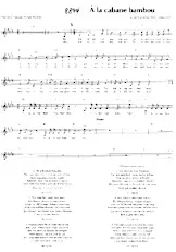 descargar la partitura para acordeón A la cabane bambou en formato PDF