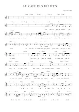 download the accordion score Au café des délices (Relevé) in PDF format