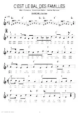 download the accordion score C'est le bal des familles (Marche Chantée) in PDF format