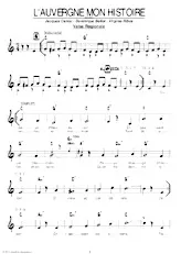 descargar la partitura para acordeón L'Auvergne mon histoire (Valse Régionale) en formato PDF