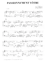 télécharger la partition d'accordéon Passionnement vôtre (Tango) au format PDF