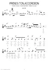 scarica la spartito per fisarmonica Prends ton accordéon (Marche) in formato PDF