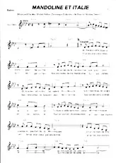 scarica la spartito per fisarmonica Mandoline et Italie (Boléro Chanté) in formato PDF