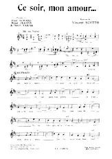 télécharger la partition d'accordéon Ce soir mon amour (Valse Chantée) au format PDF