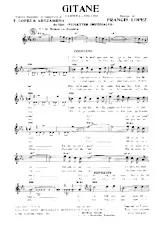 télécharger la partition d'accordéon Gitane (Du Film : Violettes Impériales) au format PDF