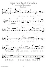 download the accordion score Papa déjà tant d'années (Slow) in PDF format