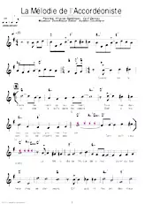 download the accordion score La mélodie de l'accordéoniste in PDF format