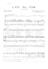 download the accordion score C'est ma fête (It's my party) in PDF format