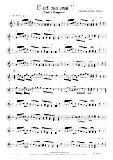 download the accordion score C'est pas vrai (Cha Cha) in PDF format