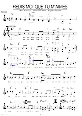 download the accordion score Redis moi que tu m'aimes (Tango) in PDF format