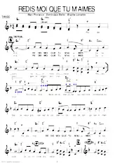 descargar la partitura para acordeón Redis moi que tu m'aimes (Tango) en formato PDF