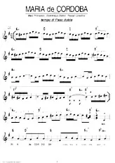descargar la partitura para acordeón Maria de Cordoba (Paso Doble) en formato PDF