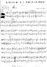 scarica la spartito per fisarmonica Amour et printemps (Arrangement André Astier et Frediane Basile) (Valse) in formato PDF
