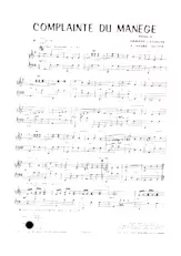 download the accordion score Complainte du manège (Valse) in PDF format