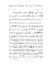 scarica la spartito per fisarmonica Souvenir d'automne (Valse Musette) in formato PDF