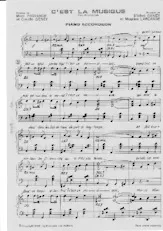 télécharger la partition d'accordéon C'est la musique (1er + 2ème Accordéon) (Fox Charleston) au format PDF
