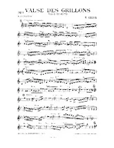descargar la partitura para acordeón Valse des grillons en formato PDF