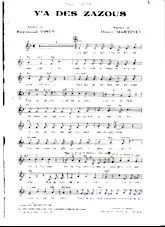 download the accordion score Y'a des zazous in PDF format