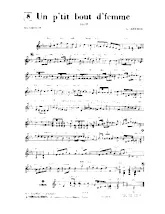 télécharger la partition d'accordéon Un p'tit bout de femme (Slow) au format PDF