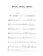 télécharger la partition d'accordéon Sing sing sing (Quand tu chantes pour mon cœur)  au format PDF