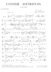 télécharger la partition d'accordéon Comme autrefois (Scottich) au format PDF
