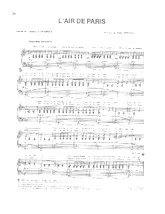télécharger la partition d'accordéon L'air de Paris (Valse) au format PDF