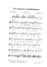 télécharger la partition d'accordéon Les joyeux troubadours (Marche) au format PDF