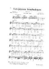 descargar la partitura para acordeón Les joyeux troubadours (Marche) en formato PDF