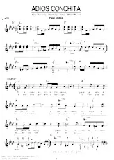 descargar la partitura para acordeón Adios Conchita (Paso Doble) en formato PDF