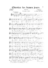 download the accordion score Chantez les beaux jours (Marche) in PDF format