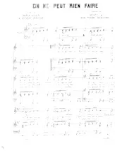 download the accordion score On ne peut rien faire (Boléro Lent) in PDF format