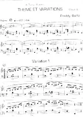 descargar la partitura para acordeón Thème et Variations en formato PDF