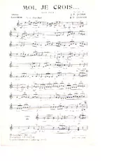 scarica la spartito per fisarmonica Moi Je crois (Slow Rock) in formato PDF