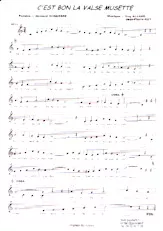 download the accordion score C'est bon la valse musette in PDF format