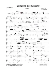 télécharger la partition d'accordéon Murmure du ruisseau (Tango) au format PDF
