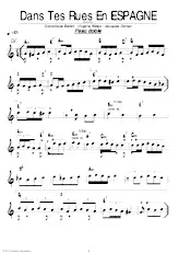 scarica la spartito per fisarmonica Dans tes rues en Espagne (Paso Doble) in formato PDF