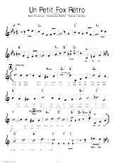 download the accordion score Un petit fox rétro in PDF format