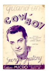 télécharger la partition d'accordéon Quand un cow-boy (Fox Chanté) au format PDF
