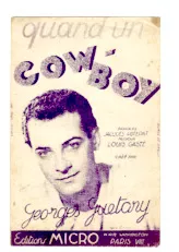 download the accordion score Quand un cow-boy (Fox Chanté) in PDF format