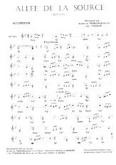 descargar la partitura para acordeón Allée de la source (Boston) en formato PDF