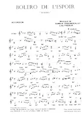 scarica la spartito per fisarmonica Boléro de l'espoir in formato PDF