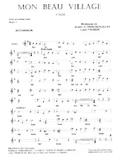télécharger la partition d'accordéon Mon beau village (Valse) au format PDF
