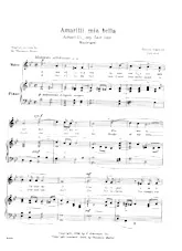 télécharger la partition d'accordéon Amarilli Mia bella (Amarilli My fair one) (Madrigal) au format PDF